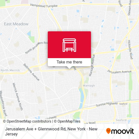 Mapa de Jerusalem Ave + Glennwood Rd