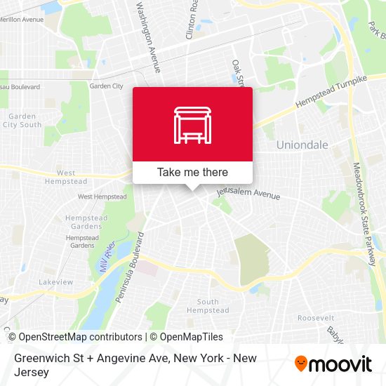 Mapa de Greenwich St + Angevine Ave
