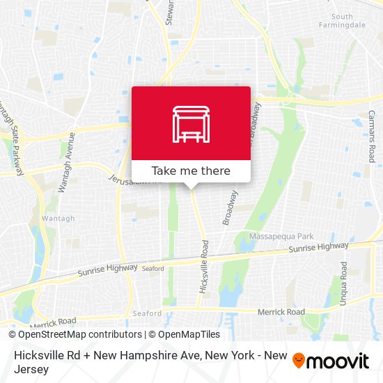 Hicksville Rd + New Hampshire Ave map