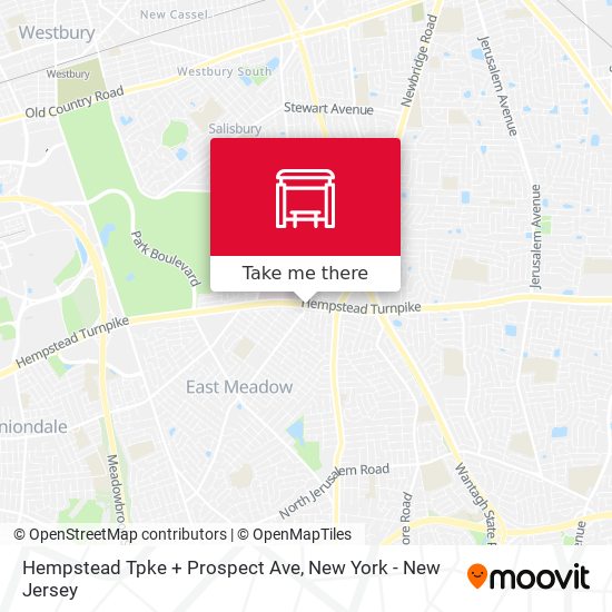 Hempstead Tpke + Prospect Ave map