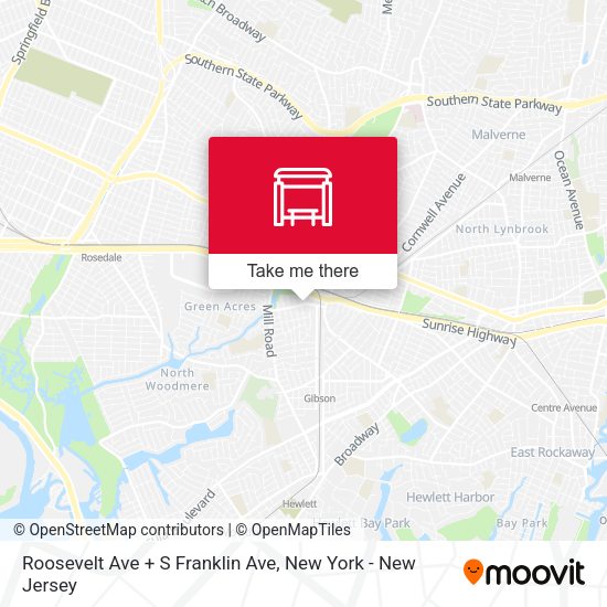 Mapa de Roosevelt Ave + S Franklin Ave