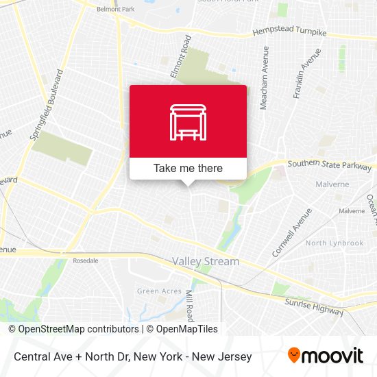 Mapa de Central Ave + North Dr