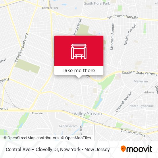 Mapa de Central Ave + Clovelly Dr
