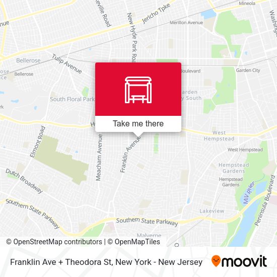 Mapa de Franklin Ave + Theodora St
