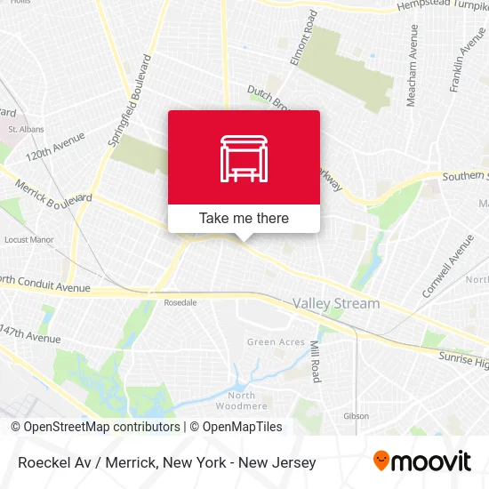 Roeckel Av / Merrick map