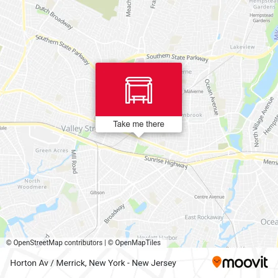 Horton Av / Merrick map