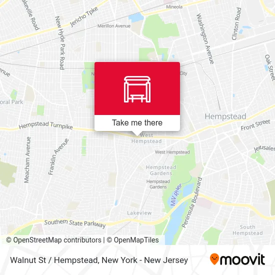 Walnut St / Hempstead map