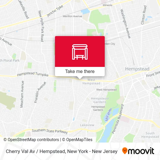 Cherry Val Av / Hempstead map