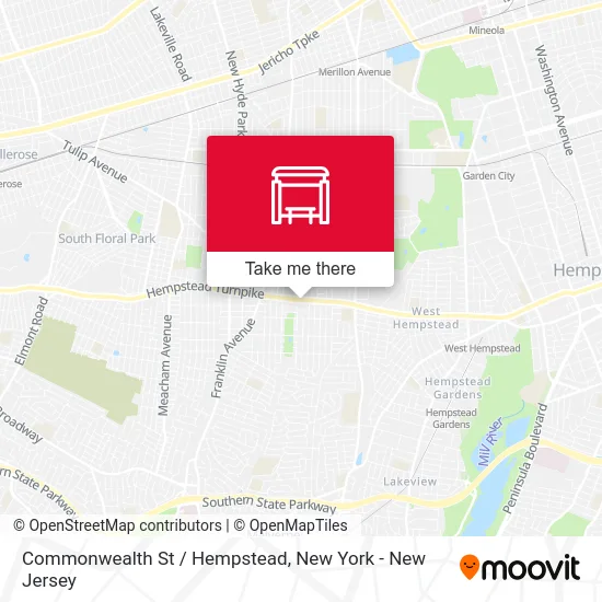 Commonwealth St / Hempstead map