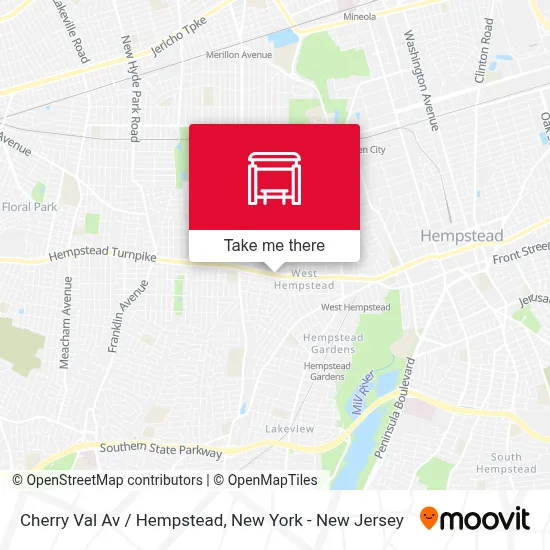 Cherry Val Av / Hempstead map