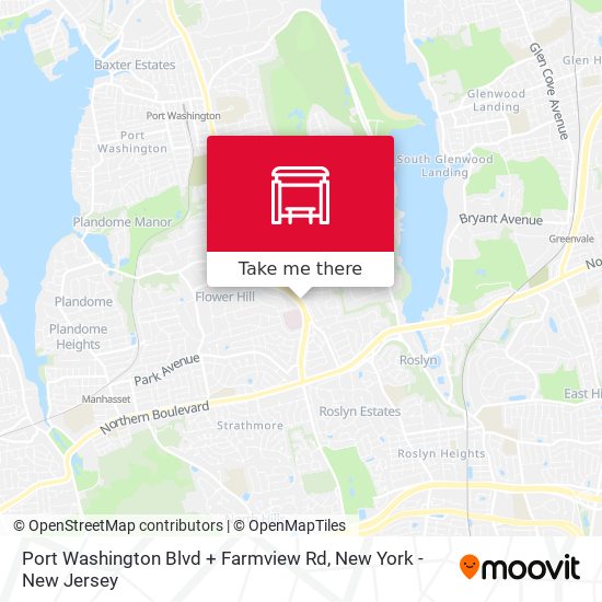 Port Washington Blvd + Farmview Rd map
