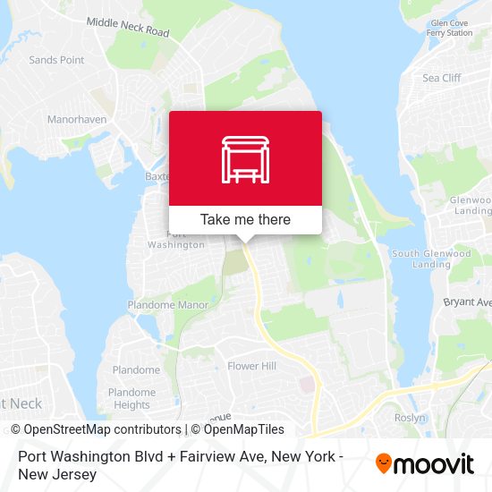 Port Washington Blvd + Fairview Ave map