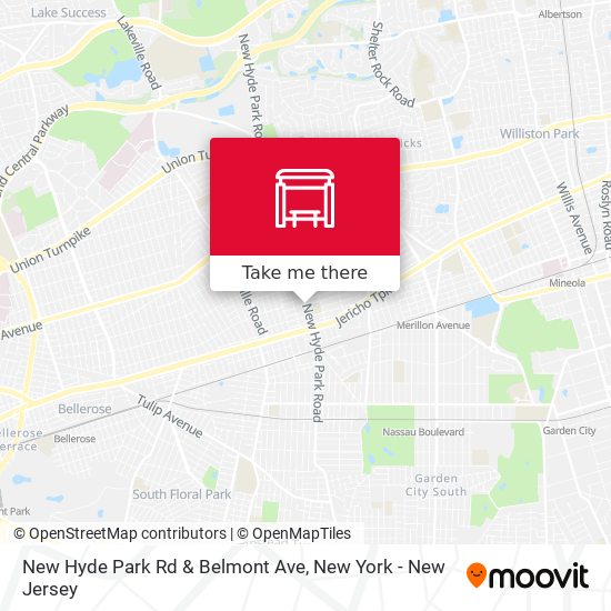 New Hyde Park Rd & Belmont Ave map
