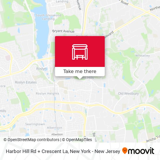 Harbor Hill Rd + Crescent La map