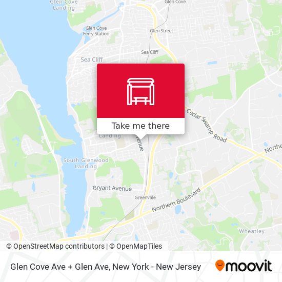 Mapa de Glen Cove Ave + Glen Ave