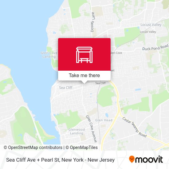 Mapa de Sea Cliff Ave + Pearl St