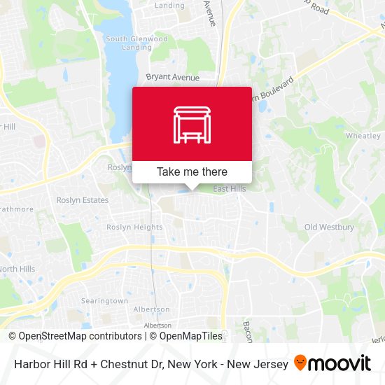 Mapa de Harbor Hill Rd + Chestnut Dr