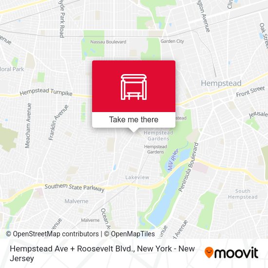 Mapa de Hempstead Ave + Roosevelt Blvd.
