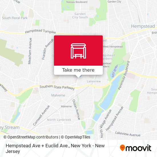 Hempstead Ave + Euclid Ave. map