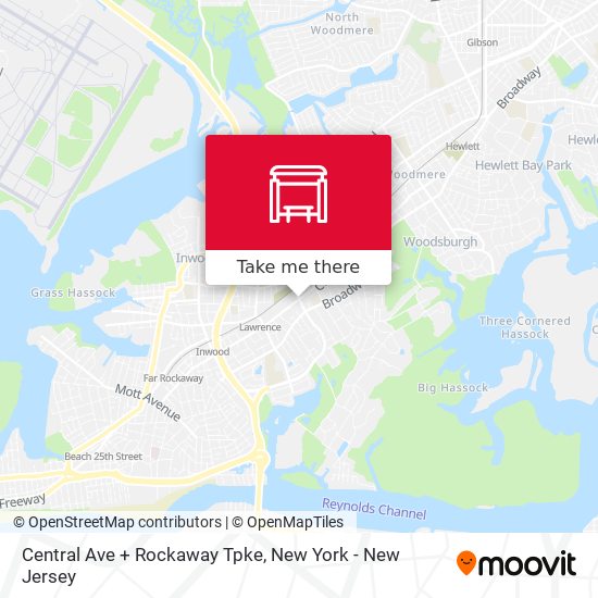 Central Ave + Rockaway Tpke map