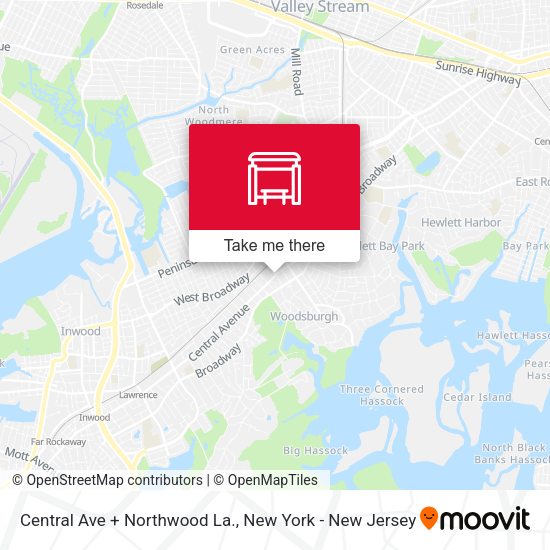 Mapa de Central Ave + Northwood La.