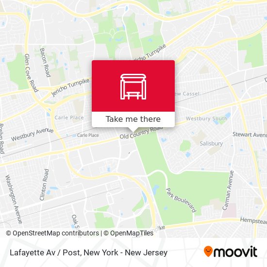 Lafayette Av / Post map