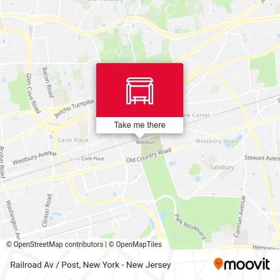 Railroad Av / Post map