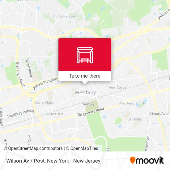 Wilson Av / Post map