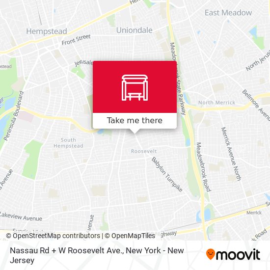 Nassau Rd + W Roosevelt  Ave. map