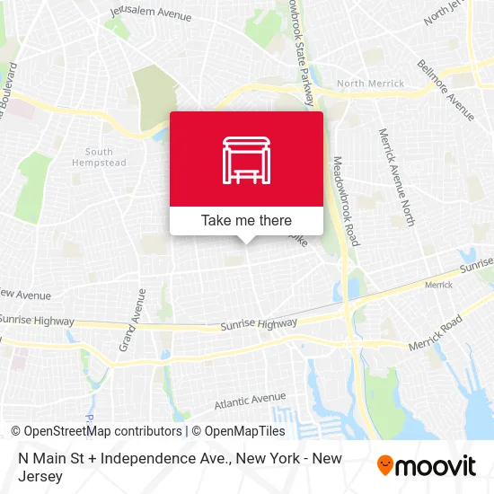 N Main St + Independence Ave. map