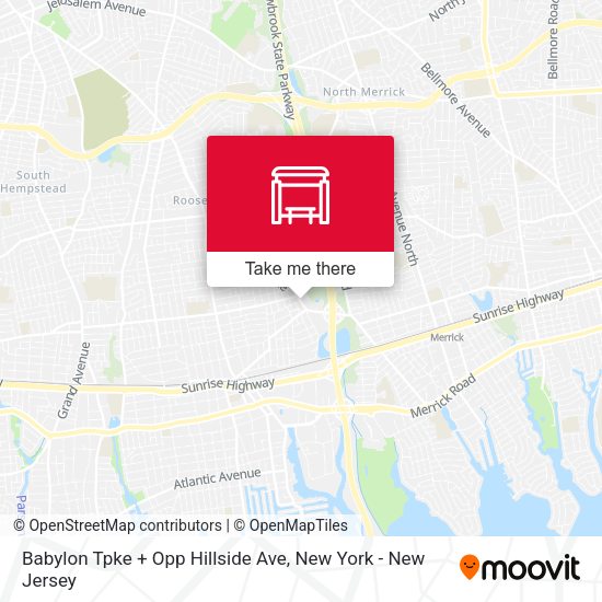 Mapa de Babylon Tpke + Opp Hillside Ave