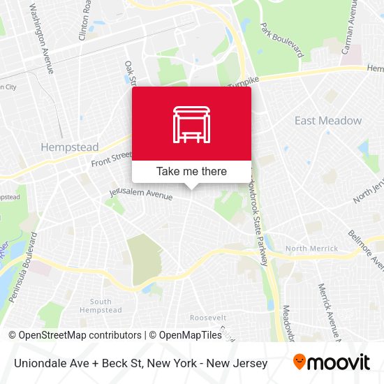 Mapa de Uniondale Ave + Beck St