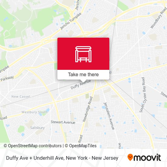 Mapa de Duffy Ave + Underhill Ave