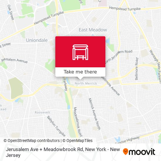Jerusalem Ave + Meadowbrook Rd map