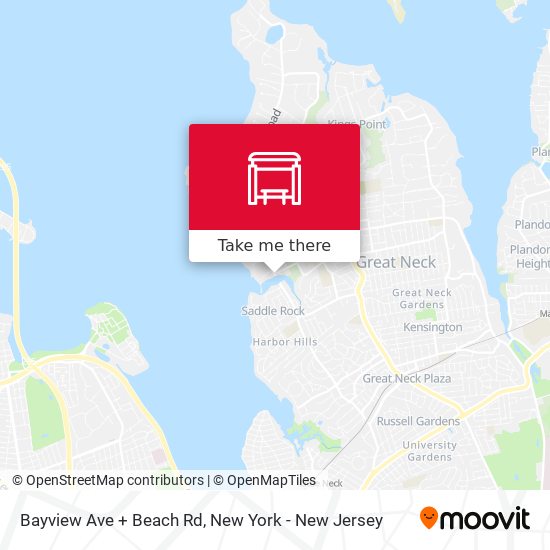 Bayview Ave + Beach Rd map