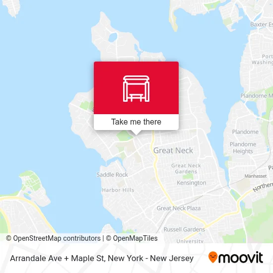 Arrandale Ave + Maple St map