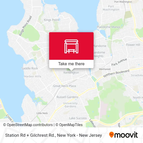 Station Rd + Gilchrest Rd. map