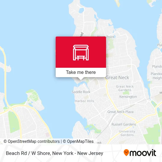 Beach Rd / W Shore map