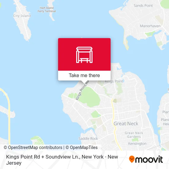 Kings Point Rd + Soundview Ln. map