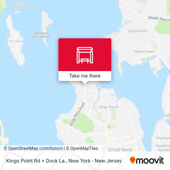 Kings Point Rd + Dock La. map