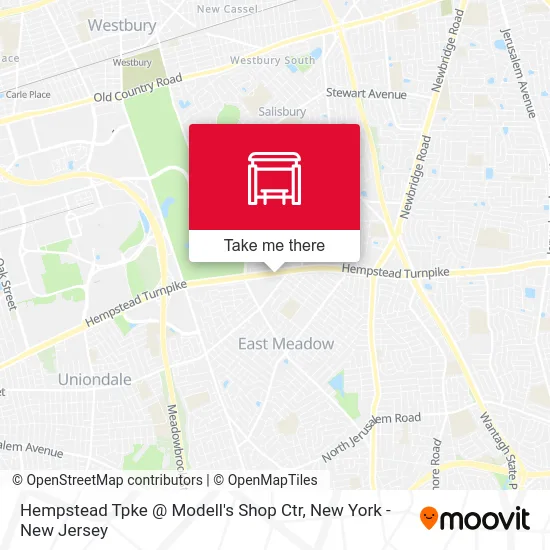 Hempstead Tpke @ Modell's Shop Ctr map