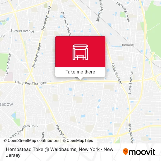 Hempstead Tpke @ Waldbaums map