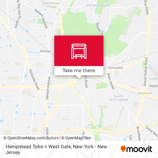 Hempstead Tpke + West Gate map