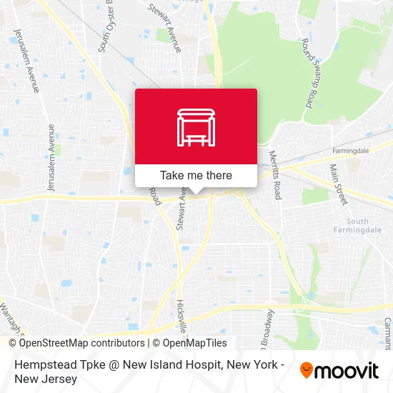Hempstead Tpke @ New Island Hospit map
