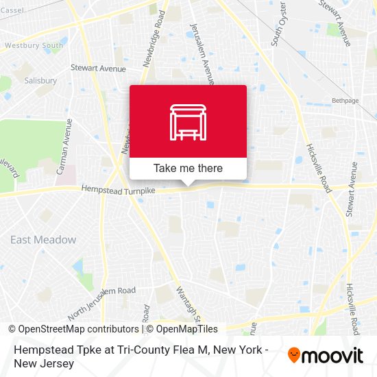 Hempstead Tpke at Tri-County Flea M map