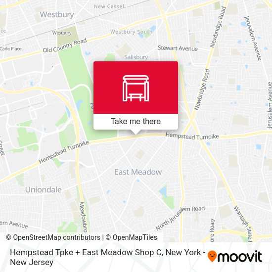 Hempstead Tpke + East Meadow Shop C map