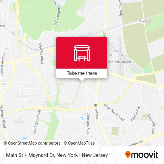 Main St + Maynard Dr map