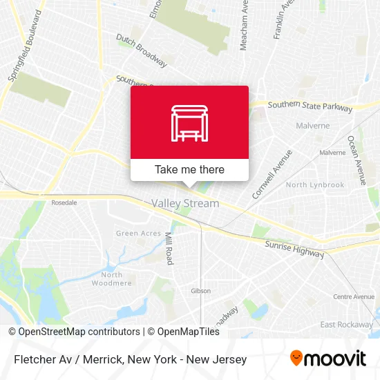 Fletcher Av / Merrick map