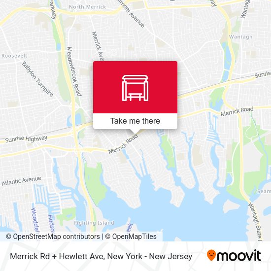 Mapa de Merrick Rd + Hewlett Ave