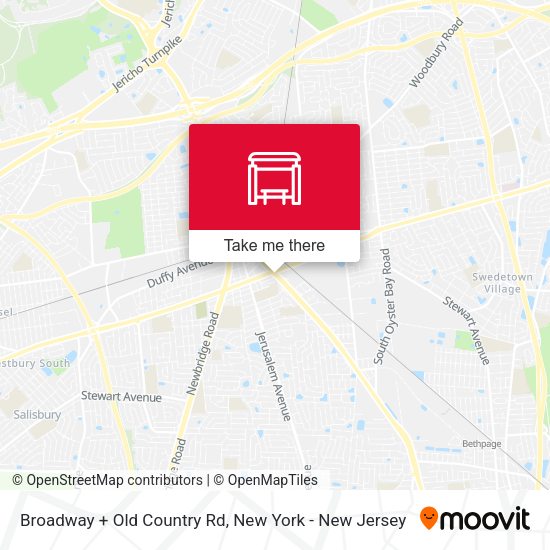 Mapa de Broadway + Old Country Rd
